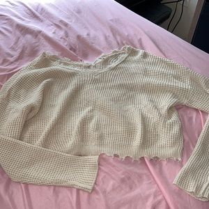 Knit crop sweater
